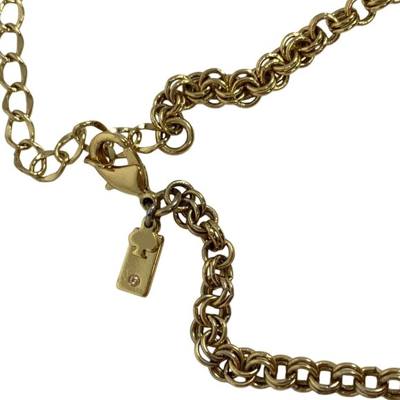 Kate Spade Day Tripper Statement Bib Adjustable Necklace Peach/Nude + Dustbag - Picture 3 of 8